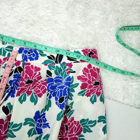 Vintage 1980s Floral Bloom Lightweight Skirt Medium Inner Visions Ship'n Shore - Picture 10 of 11